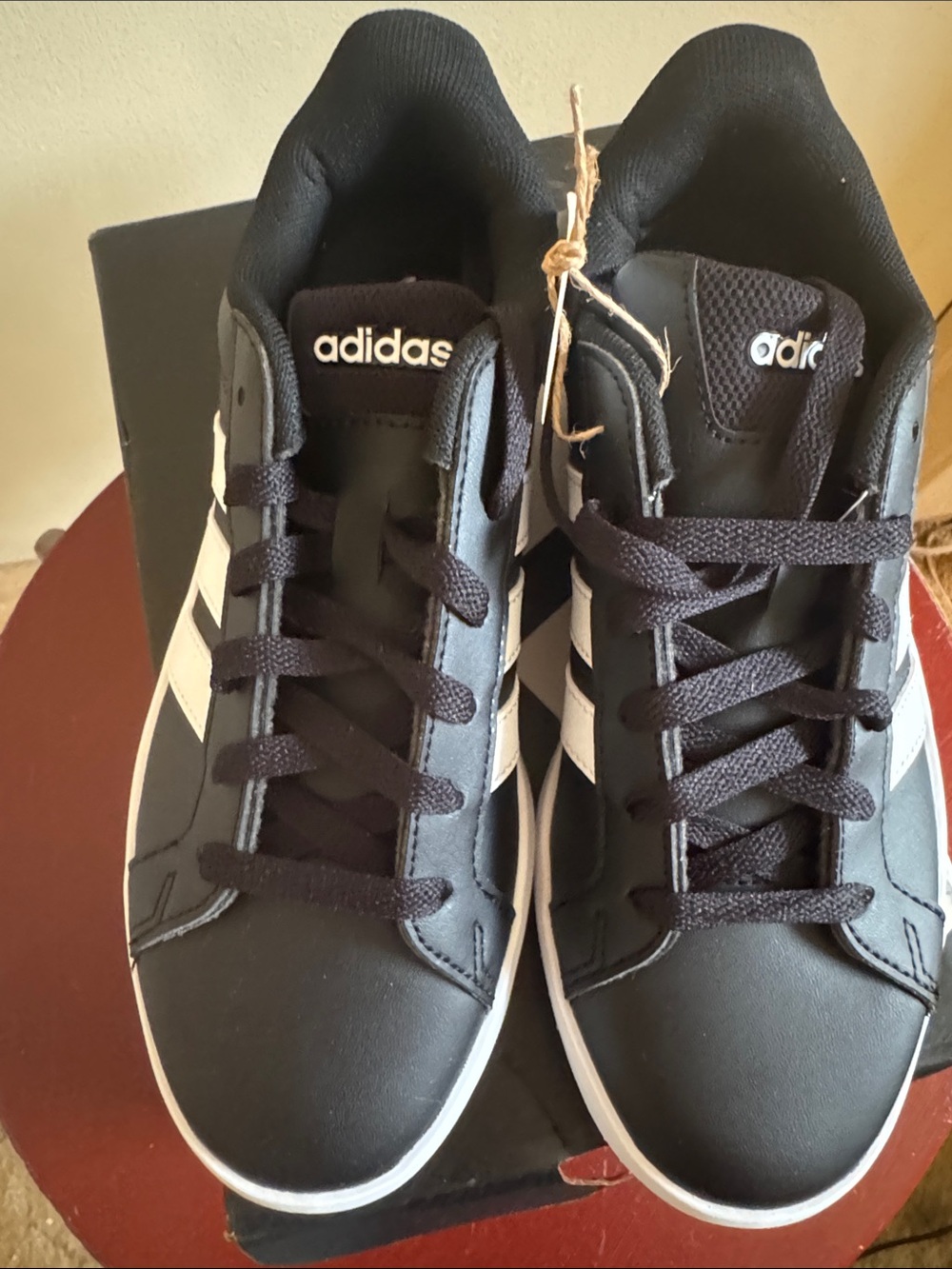 adidas Black and White Men’s Low-Top Sneakers